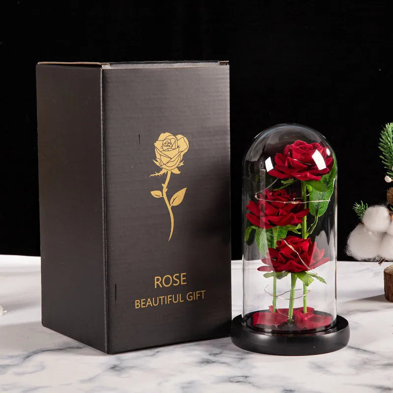 Eternal Glass Rose Romantic Valentine Gift