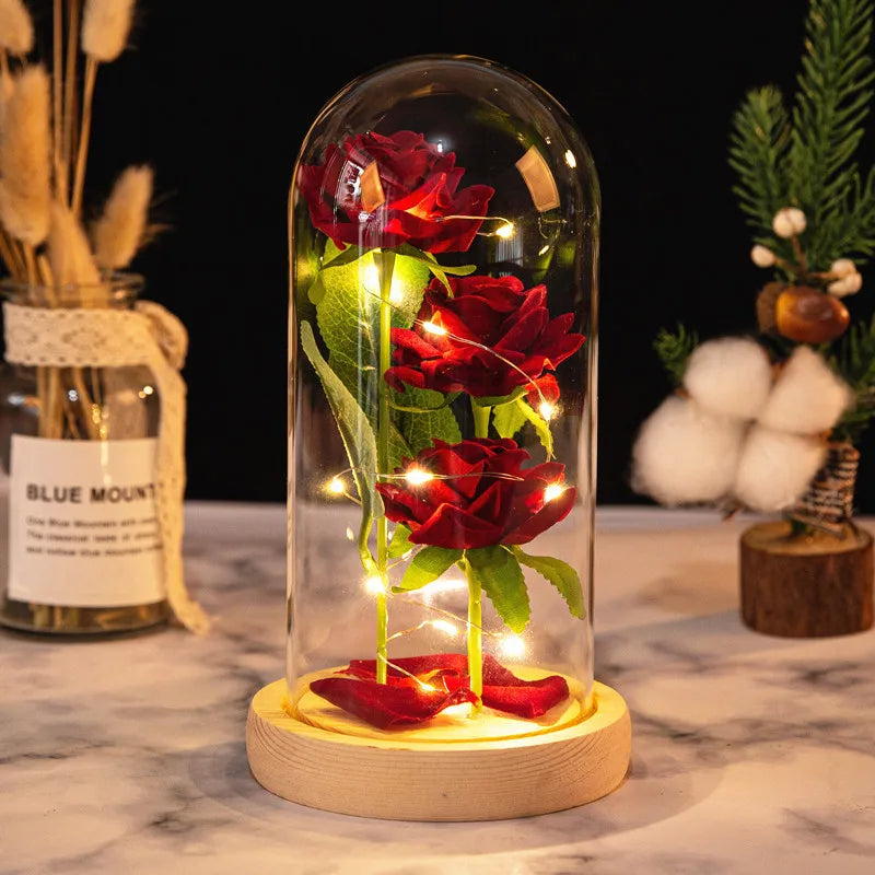 Eternal Glass Rose Romantic Valentine Gift