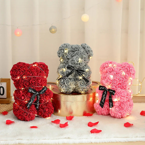 Eternal Rose Teddy Bear Gift