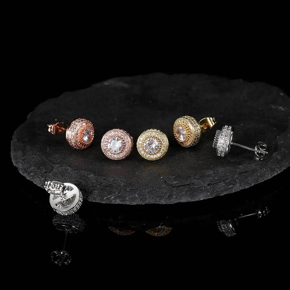 Iced Out Stud Earrings