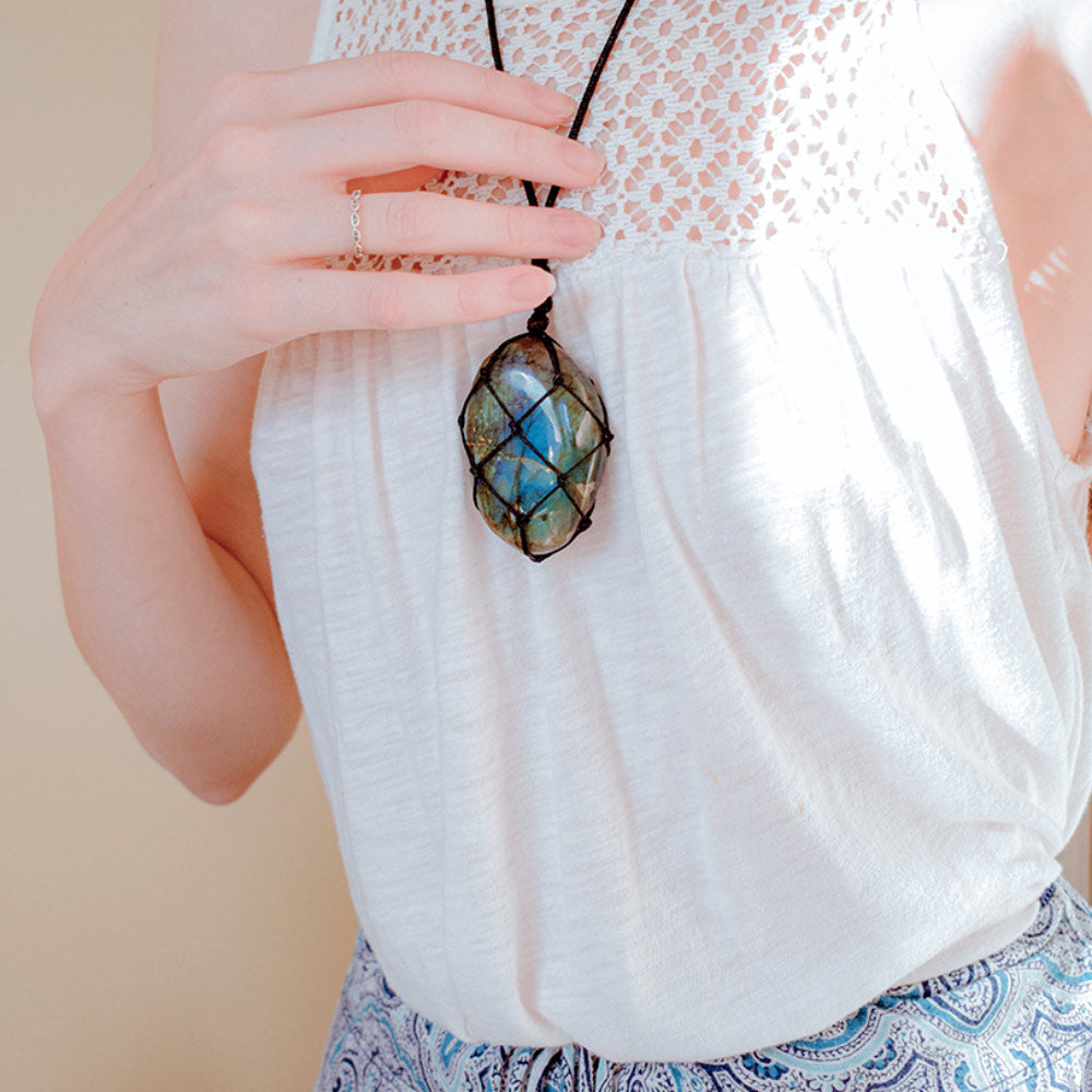 Dragon Heart Labradorite Necklace